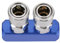 Akozon Enchufe de Acoplamiento Rápido para Mangueras de Compresor de Aire Neumático 12mm PT1 / 4(2 vías)