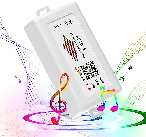 BTF-LIGHTING WS2812B WS2811 SP107E Musica Bluetooth controller a colori IOS/Andriod controllo dell'app Supporto WS2813 SK9822 SK6812RGB SK6812RGBW Adatto per strisce LED o Pannello a matrice LED