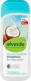 alverde NATURKOSMETIK Shampoo Feuchtigkeit, 1 x 200 ml