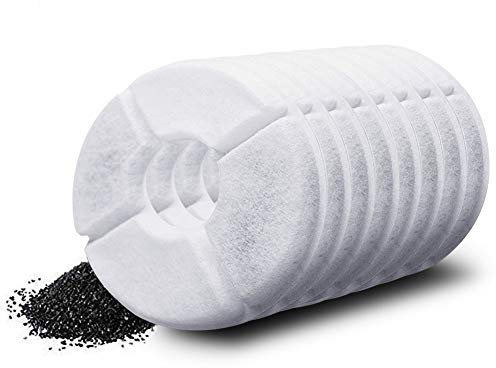 8 PCS Replacement Filters Compatible with Pet Flower Fountain for Dogs and Cats 1.6L, Activated Carbon Filters Keeping Water Clear and Tasty