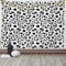 ABAKUHAUS Fußball Wandteppich und Tagesdecke, Monochrome Balls Jungen aus Weiches Mikrofaser Stoff Waschbar ohne Verblassen Digitaldruck, 230 x 140 cm, Schwarz Weiß