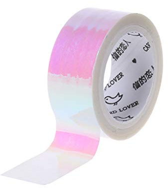 JENOR Rhythmic Ginnastica Decorazione Olografica RG Prismatico Glitter Tape Hoop Stick