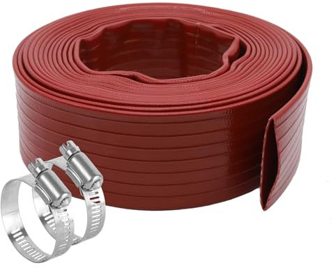 3,8 cm x 1,5 m Pool-Rückspülschlauch, Flexschlauch, extra robuster Entladungsschlauch, 10 bar Arbeitsdruck, 30 bar Berstdruck, 1,9 mm, hohe Druckfestigkeit, ultrastarke Verschleißfestigkeit