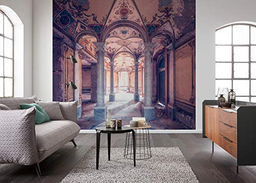 Komar SHX6-164 Vlies Stefan Hefele Lost Places-Portico-Größe: 300 x 280 cm (Breite x Höhe) -Säulen, Palast, Tapete, Orte, Gebäude-6 Bahnen-SHX6-164 Fototapete, braun, grau, weiß