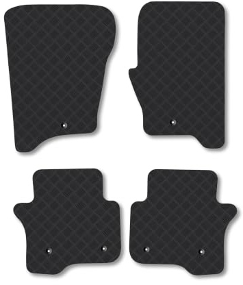 Land Rover Discovery (2013-2017) 3mm Rubber Car Mats | Tailored Fit Durable Floor Mats Full Coverage Protection Waterproof Accessories Easy Clean Anti Slip Made in the UK