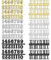 Yaomiao Uhrenziffer Kit mit Arabischer und Römischer Nummer in Schwarz Silber Gold DIY Digital Uhren Nummern für Design Ersatz Reparatur Uhren Zubehör (12 Stücke)