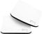 silwy® Metall-Nano-Gel-Pads White in Leder-Optik für standsichere und rutschfeste Magnet-Gläser – abwaschbar, wiederverwendbar und rückstandslos ablösbar (2er Set)