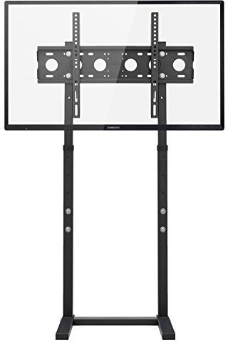 UNHO TV Floor Stand, Tall TV Stand Height Adjustable TV Mount Stand Free Standing TV Bracket for 32”-65” Flat Panel LED LCD Screens Max VESA 600x400 up to Loading Weight 40KG
