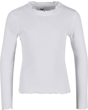Urban Classics Damen Girls Short Rib Longsleeve