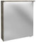 FACKELMANN LED-Spiegelschrank Oxford/Badschrank mit LED-Beleuchtung/Maße (B x H x T): ca. 60,2 x 69,6 x 20 cm/hochwertiger Schrank mit 2 Türen fürs Bad/Soft-Close-System/Korpus: Braun hell