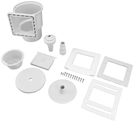 Shanrya Skimmer per drenaggio della Piscina, Piccolo Skimmer per Piscina Commerciale Senza bave da 1,5 Pollici per Uso Domestico