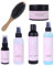 hair2heart Pflegeset für Extensions - Großes Set mit Bürste, Shampoo, Haarmaske, Öl, Kur und Hitzeschutz - Für geschmeidige, entwirrte und gepflegte Echthaarverlängerungen