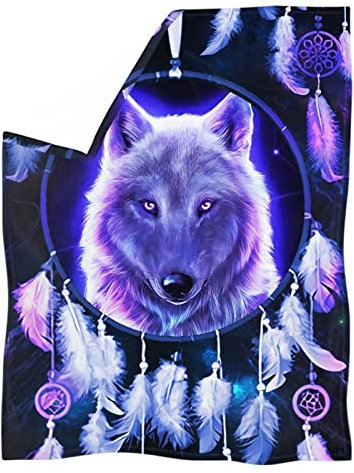 Belidome Couverture attrape-rêves en peluche douce et légère pour canapé, lit, climatiseur