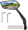 Arkham Fahrradspiegel HD Extra Große Spiegelfläche Schlagfestes Echtglas, Fahrrad Spiegel für Links Lenker 21-25.4mm,Rückspiegel Fahrradspiegel für E-Bike, Fahrradrückspiege Universal (Links)