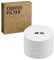 Eucteje 400 unidades de papel de filtro de café expreso de 58 mm de papel de filtro de café de repuesto, filtro de café, redondo, blanco, para cestas portafiltros de 58 mm, cafetera, portafiltros para