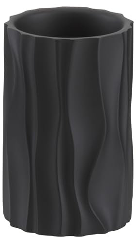 kela Zahnputzbecher - Schwarz - Polyresin - runde Form