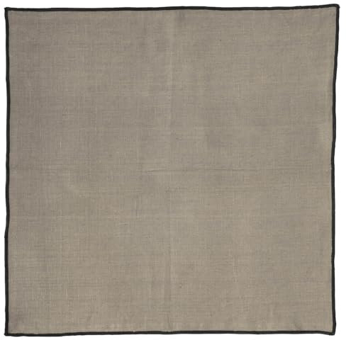 Serviette - Taupe - Leinen - 45 x 45 cm