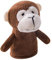 Bunte Cartoon Fingerpuppen Im Vorschulalter, Plüschtiere, Partygeschenke, Dunkelbrauner AFFE