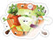 Spreadshirt Die Olchis Film Die Olchi Kinder Tanzen Sticker, max. 10 x 10 cm, 10 x 10 cm, Weiß glänzend