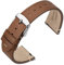 ANNEFIT Leder Uhrenarmbänder 22mm Armband, Öl Wachs Leder Uhrenarmband mit Schnellverschluss (Braun)
