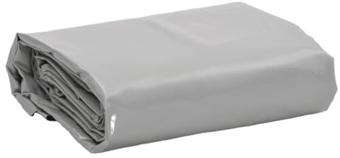 vidaXL Bâche, Couverture de Toit Résistante aux UV, Bâche de Protection pour Meuble de Jardin Remorque Voiture Extérieur, Gris 6x8 m 650 g/m²