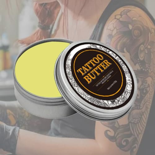 KARLOR Tattoo Pflegecreme täglich Tattoo Butter Tattoo Creme Aftercare für frisches Tattoo altes Tattoo Moisturizer Brightener Verstärkt Tattoo Farben Fördert die Heilung Tattoopflege Creme Balm