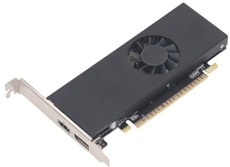 Sxhlseller Ultraschlanke Gaming Grafikkarte, 4 GB GDDR5 128 Bit 1518 MHz Computer Grafikkarten mit HDMI/DP Anschlüssen, PCI Express X16