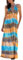 HEYPORK Damen Frühling Sommer Kleid Bequem Lässig Modern Elegant Kleider Frauen Schlank Tie-Dye Halter Rückenfrei Bedruckt Rock Bohemian Beach Long Rock(Blau, 2XL)