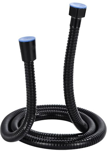 jutyum Duschkopf mit Schlauch, 6 Strahlarten Wassersparend, Duschbrause 1.5M und Halterung Ohne Bohren, Handbrause, Shower Head, Zuverlässige Befestigung, Schwarz