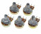 Potentiometer mit Abstandshalter und Mutter,5PCS WH148 Lineares Potentiometer 15mm Welle mit Mutter Unterlegscheibe 3Pin B1K B2K B5K B10K B20K B50K B100K B250K B500K B1M Potentiometer (B20K)