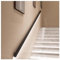 LED-Treppe für Innentreppen, moderner Körpersensor, Wandhalterung, Geländer mit schwarzem Finish, 180 cm
