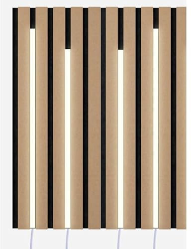 Dimmbare Led Akustikpaneele Beleuchtung 4x50cm warmweiß anschlussfertig Abdeckung weiß matt