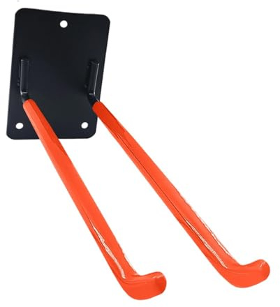 Ronyme Wall Mounted Organizer for Garage, Tool Rack for Spades, Rakes, And Paddles, orange