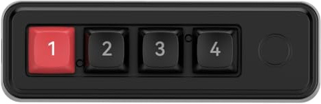 Mechanische Gaming-Tastatur mit 4 Mini-Tasten, programmierbar, Hot-Swap-Design
