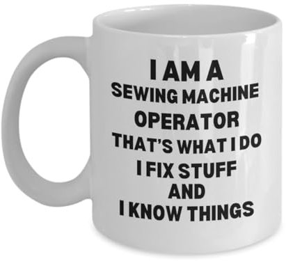 Tasses À Café Sewing Machine Tasse Personnalisable Drôle Mug Ceramique Multicolore Tasse Café pour Cadeau Collègue Anniversaire 330ML