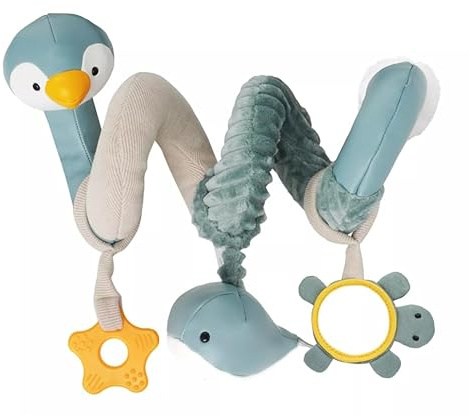 Generisch Little Big Friends Activity Spiral - Ozean Wal Pinguin Schildkröte Anhänger Spielkette für Kinderwagen Babytrage