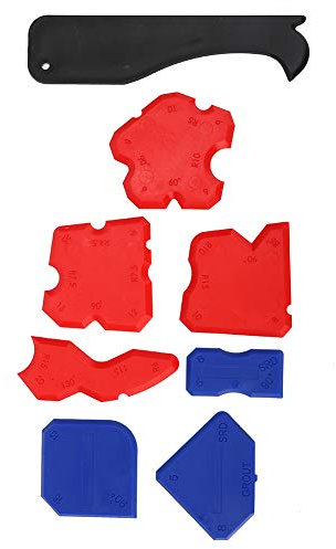 Hyuduo Long -term 8PCs Silicon Sealant Distributor Spatel Schaber Cessel Remover Hand -powered Tool Kit Efficient Filling of Cracks and Removes Excess Filler