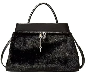 Twinset Milano Tasche Shopper aus Kunstfell mit Lock Art. 252TD8400