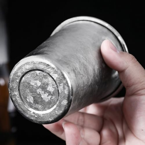 Oniissy Ti Cup Bierkrug 390 ml für Camping, Picknick und Reisen – Leichter Rost-Trinkbecher, stapelbares Outdoor-Geschirr mit reinem Geschmack