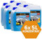 FRONTTOOL Scheibenfrostschutz Konzentrat 5L | Scheibenreiniger bis -55 Grad | keine Streifenbildung (6x 5 Liter)