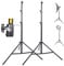 Studio Photo Heavy Duty Light Stand x2, 260CM Photography Air Cushioned Light Stand Tripod, for Monoight Reflector Softbox Video Shooting, 2 Sets
