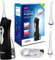ProMedix PR-770 Elektrische Munddusche Reisemunddusche | Wasser-Flosser Oral Irrigator Zahnreinigung Zahnpflege 4 Düsen Drahtlos (Schwarz)