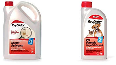 Rug Doctor Carpet Detergent, 2 Litre & Doctor Pet Formula Detergent, 1 Litre