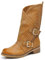 IF Fashion Scarpe da Donna Stivali Stivaletti Biker Fibbie Anfibi Primaverili Estivi 628 Camel N.39