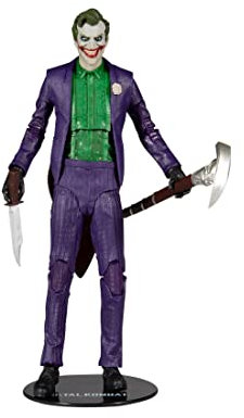 McFarlane Toys, 17.8 cm The Joker Mortal Kombat 11 Figur mit 22 beweglichen Teilen, Sammelfigur Mortal Kombat mit Sammlerständer Basis - Ab 14 Jahren