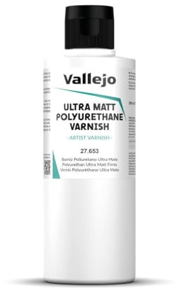 Vallejo 27653 Barniz Permanente Poliuretano Ultra Mate (200 ml)