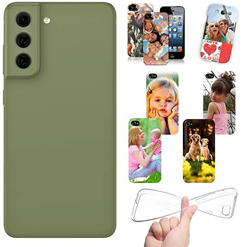 Stileitaliano Cover Personalizzata per Smartphone iPhone Samsung Xiaomi Huawei personalizzabile con Foto Testi Disegni e Grafiche Personalizzate (086 - Samsung S21 FE G990)