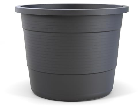 Plastard Pflanzkübel Terra 54 cm Durchmesser Blumentopf aus robusten witterungsbeständigen Kunststoff Blumenkübel mit Überlauföffnungen