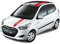 JEZOE Auto-Haube-Dach-Endstück-Dekor-Aufkleber-Auto-Körper-ganze Vinyl-Abziehbilder Außenzusätze Rennsport-Streifen, für Hyundai i10