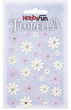 Florella Papier-Blüten Design I, Flieder-Creme, Btl. à 33 St. Hobbyfun